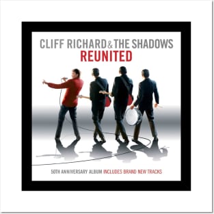 Cliff Richard and The Shadows Reunited 50Th Anniversary Album Cover Posters and Art